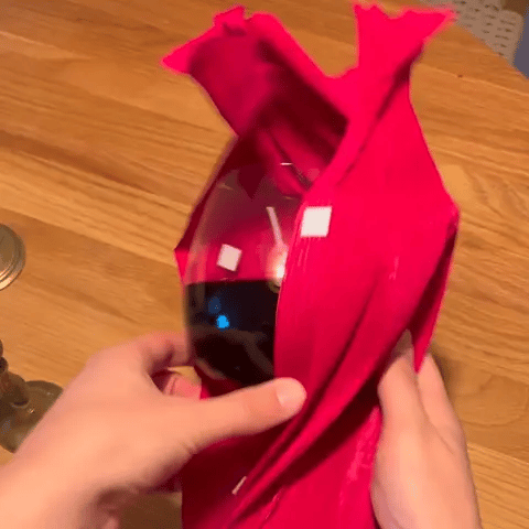 Merlitt - Rött Ljusglas