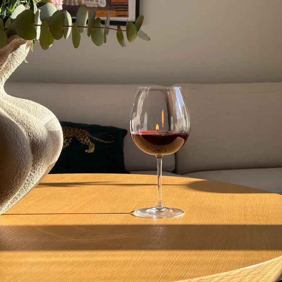 Merlitt - Rött Ljusglas